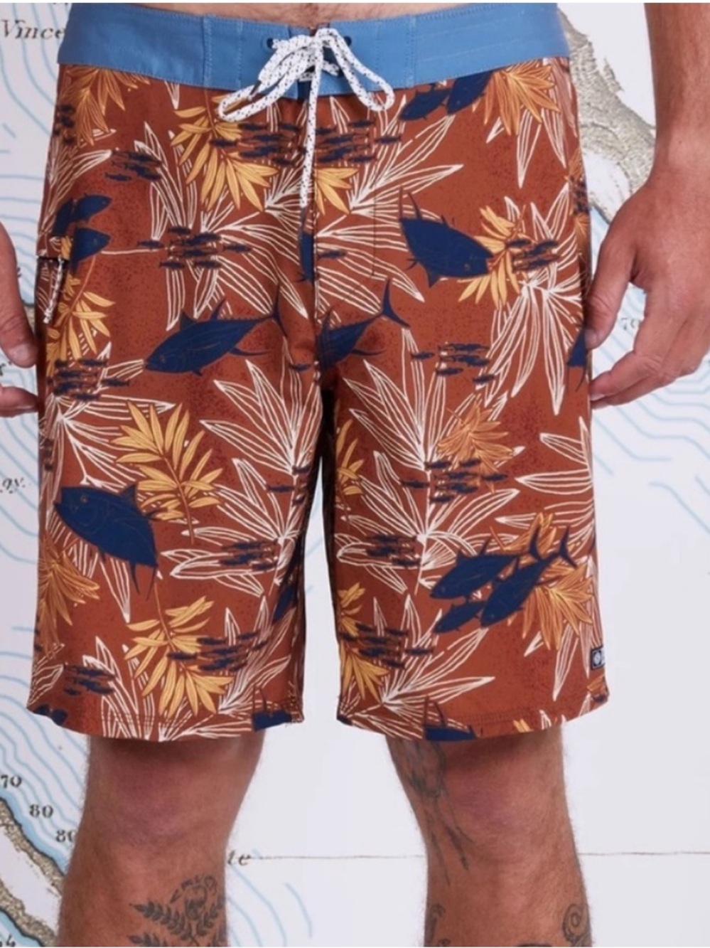 Salty Crew 36 Board Shorts Keel Boardshorts in Sierra NWT